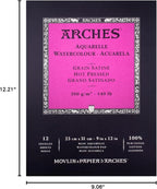 Arches Watercolor Pad 9x12 Inches 140lb/300gsm Hot Press - Image 8