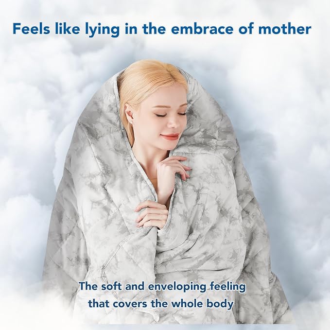 Topcee Weighted Blanket for Adults Queen Size Soft Cooling Heavy Blanket - Image 4
