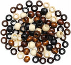 200Pcs Large Hole Natural Wood Beads, BetterJonny 20mm Rondelle Round Wooden - Image 2