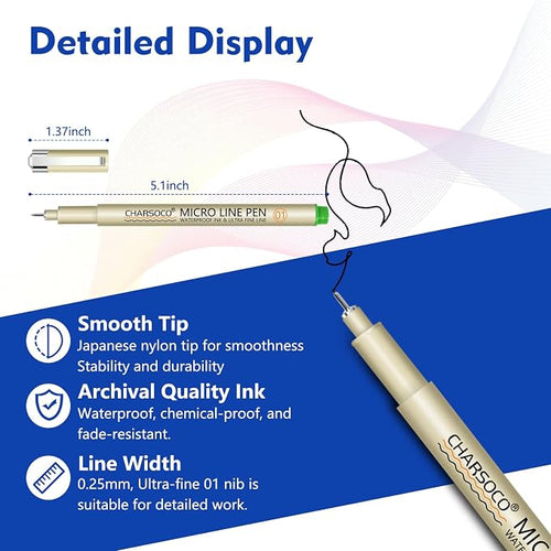01 Micro Pen, Fine Point Pen - Image 2