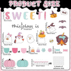 ojustbeok Halloween Bulletin Board Halloween Ghost Classroom Decorations Set - Image 2