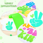 Tintnut Green Neon Puff Heat Transfer Vinyl Roll, easy cut & weed, stretch - Image 4