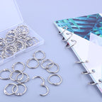 AKONEGE 0.75 Inch Loose Leaf Binder Rings, Small Office Book Rings, Nickel - Image 3