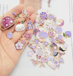 30pcs Mixed Enamel Charms Pendants - Image 2