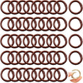 Round Carabiner Clip Bulk 48pcs 1 Inch Colorful Circle Carabiner Key Ring Clips by Cmidy