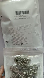 HAUTOCO 100pcs Keychain Rings - Image 2