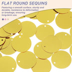 MECCANIXITY 700 Pcs Flat Round Sequins 15mm/0.6 Inch Loose Paillettes Craft - Image 3