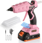 Full Size Cordless Glue Gun, GoGonova 20V Temp Adjust LCD Digital Display Fast by GoGonova
