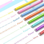AECHY 8PCS Curve Highlighter Pen Set, Dual Tip Marker Pens - Image 3