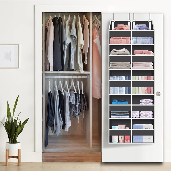UVIAHOMI Heavy Duty Over The Door Organizer 5 Tiers, Extra Large Behind Door - Image 9