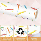 Qyeahkj Colorful Pencil Bulletin Board Paper Roll Pencil Bulletin Board - Image 4