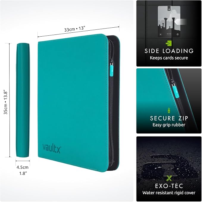 Vault X 12 XL Pocket Zip Binder, 624 Cards, Exo-Tec Material, 26 Side-Loading - Image 2