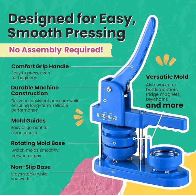 Button Maker Machine 2.25 Inch Pin Maker Kit - Image 4