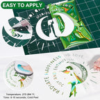VINYL FROG Green Holographic Heat Transfer Vinyl 12" x5ft Green Metallic HTV - Image 2