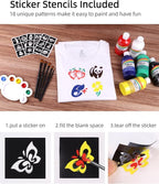 Colorful Permanent Fabric Paint Set, 14 Colors 8.3oz Textile Paint - Image 6