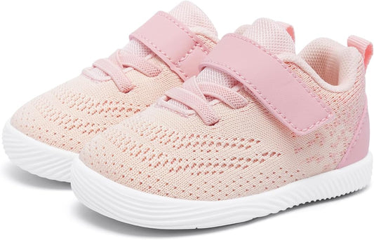 MORENDL Toddler Sneakers Baby Boys & Girls Barefoot Shoes Lightweight Breathable Walking Running Tennis Athletic Sport Shoes