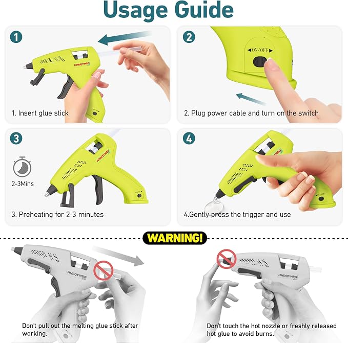 Cordless Hot Glue Gun, 20W Hot Glue Gun - Image 7