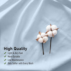 RUVANTI 100% Cotton Sheets – King Size Percale Bedding, Cooling & Breathable - Image 5
