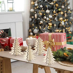 COCHIE DIY 3D Christmas Tree Wood Crafts to Paint, Paintable Unfinished Wooden - Image 4