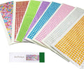 4032 Pieces 6 mm Colorful Bling Rhinestone Sticker Sheet Gem Diamond self by DoTebpa