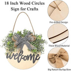 6 Pcs 18 Inch Wood Circles for Crafts Unfinished Round Wood Discs Blank Wooden - Image 3