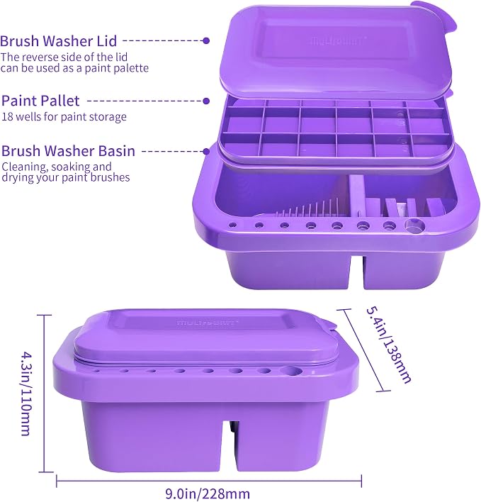 MyLifeUNIT Paint Brush Cleaner, Paint Brush Holder and Organizers - Image 3