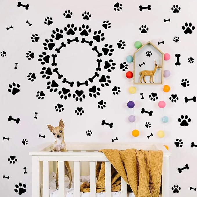 65-Pack Dog Theme Reusable Stencils, 3x3 Inch Painting Templates - Image 5