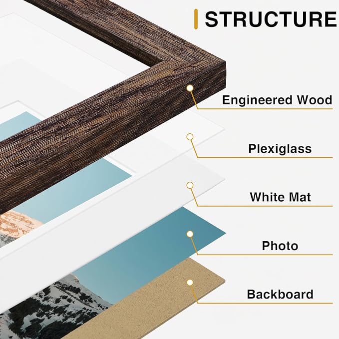 Vittanly 15 Pack Picture Frames Collage Wall Decor - Image 6