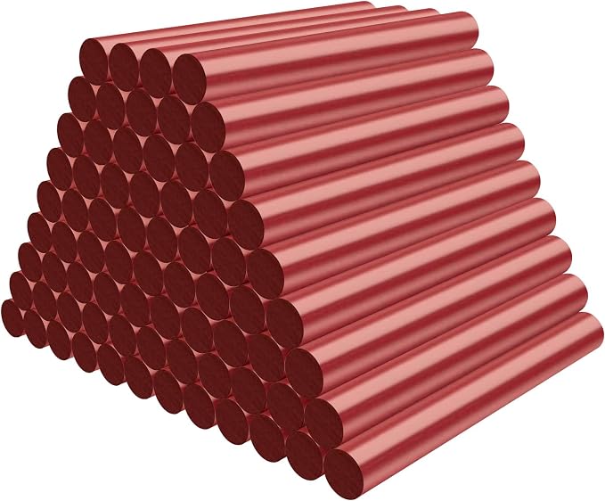 72 Pack Wine Red Hot Glue Sticks Bulk by ENPOINT