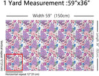 Watercolor Flowers Fabric by The Yard, Spring Wild Floral Bees Leaves Flannel - Image 2