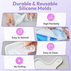 HeyClear 2Pcs Resin Tray Molds, Silicone Epoxy Resin Molds Cutting Board - Image 4