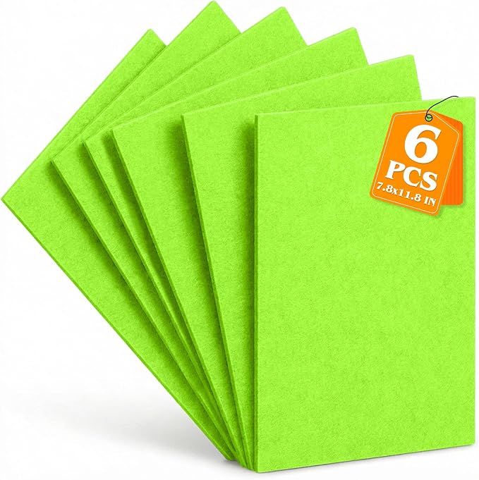 Spring Green Stiff Felt Sheets 2mm Thick by Grainear