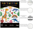 Fuxi Christmas Coloring Books for Ages 8-12, 60 Sheets Blank Sketchbook + 50 - Image 3