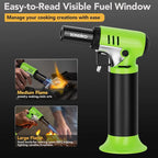 Sondiko Butane Torch with Fuel Gauge, Refillable Soldering Torch Lighter with - Image 2