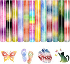 Tintnut Watercolor Gradient Heat Transfer Vinyl, stretch washable, suitable by Tintnut