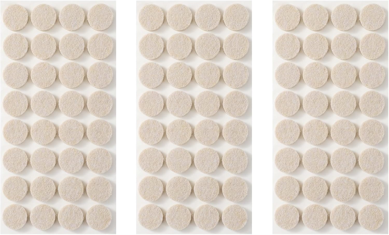 Furnigear Felt Furniture Pads for Hardwood Floors - Self Adhesive Chair Felt Pads, Floor Protector for Furniture Feet, Furniture Sliders Moving Your Furniture Smoothly - Anti Scratch 96 Pcs 3/4" Round