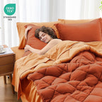 MUXHOMO 5 Pieces Twin XL Comforter Set, Reversible Bed in a Bag Twin XL Size - Image 4