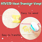 HTVSTD Christmas HTV Heat Transfer Vinyl 18pcs 12×10in Iron on Vinyl | - Image 3