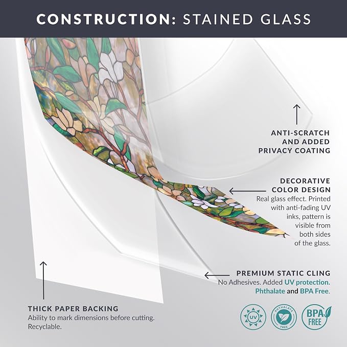 Begonia Window Privacy Film by Artscape - Image 9