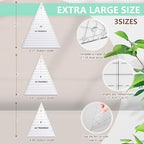 Kigley 3 Pcs 45 Degree Triangle Ruler - Image 2