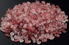 Natural Chip Stone Beads Strawberry Quartz 5-8mm About 400 Pieces Irregular - Image 2