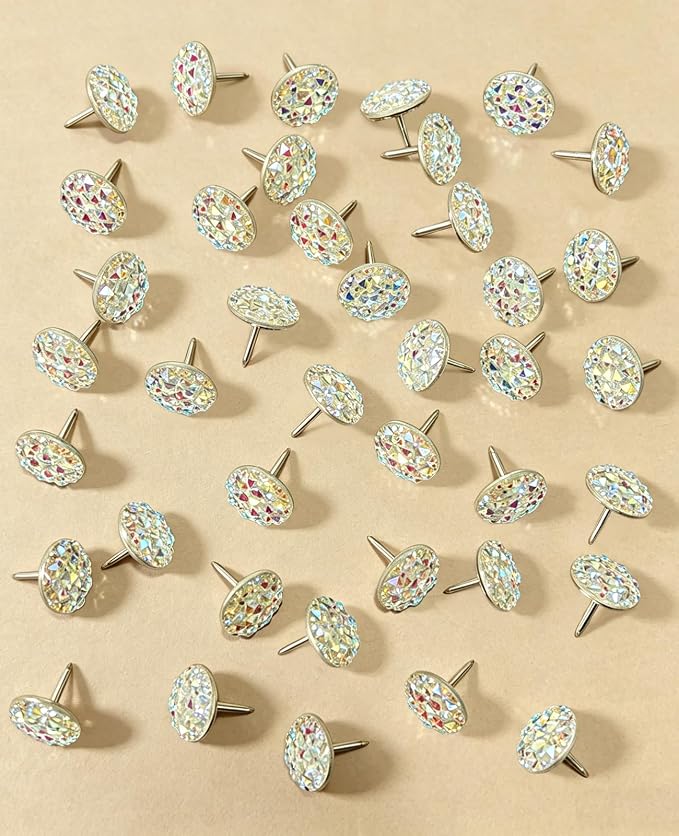 40 Diamond Pins Set, Decorative Push Thumbtacks - Image 8