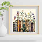 EIBEILI Diamond Art Kits for Adults-Book Flower Diamond Painting Wall Art | - Image 4