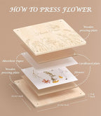 Wakhow Flower Press Kit – 11" x 11" Large Wooden Flower Presser - Image 6