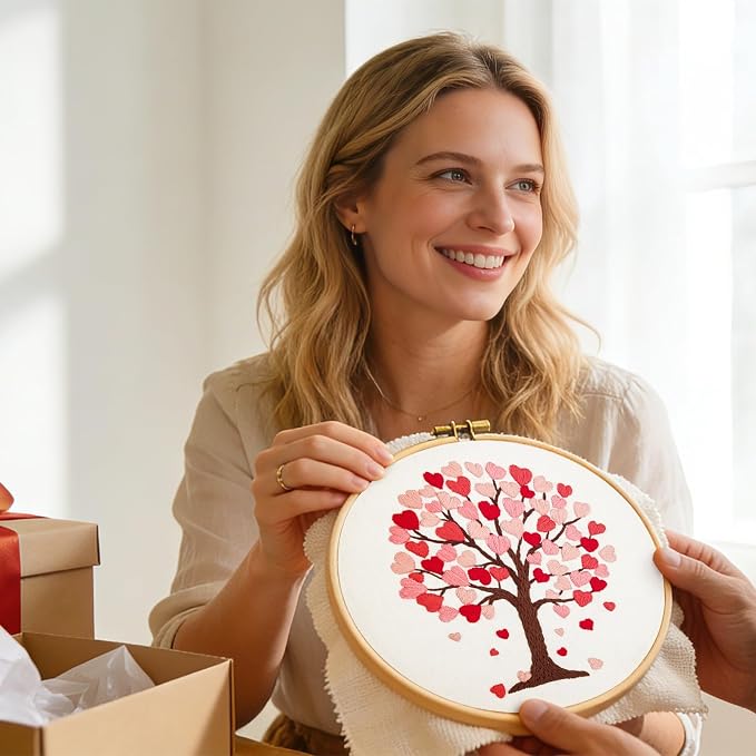 Love Heart Tree Embroidery Kits - Image 7