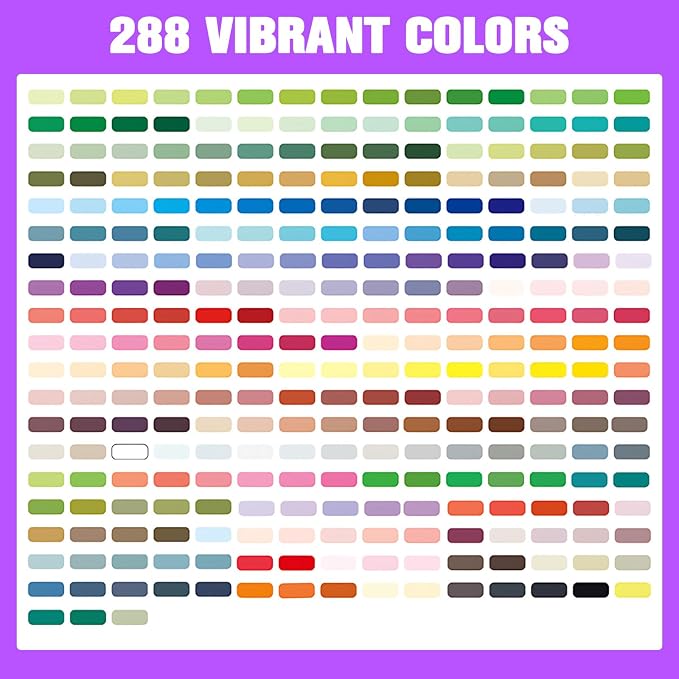 Surcotto 288 Colors Acrylic Paint Markers, Acrylic Paint Pens - Image 8