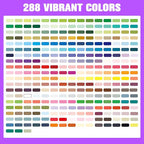 Surcotto 288 Colors Acrylic Paint Markers, Acrylic Paint Pens - Image 8