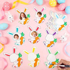 60pcs Easter Bunny Theme Cutouts Easter Bulletin Board Decorations Spring - Image 4