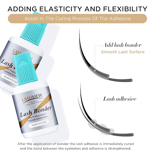 LASHVIEW Lash Bonder for Eyelash Extension, Lash Sealant, Glue Accelerator - Image 3