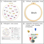 Crafmanoe Flowers Embroidery Kits - Image 5